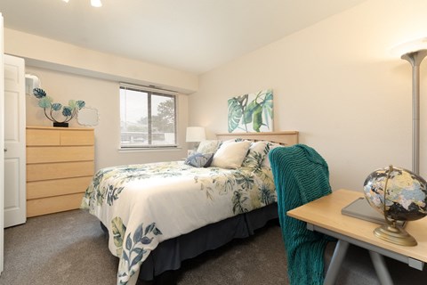 Bedroom at Three Oaks Apartments in Troy, MI